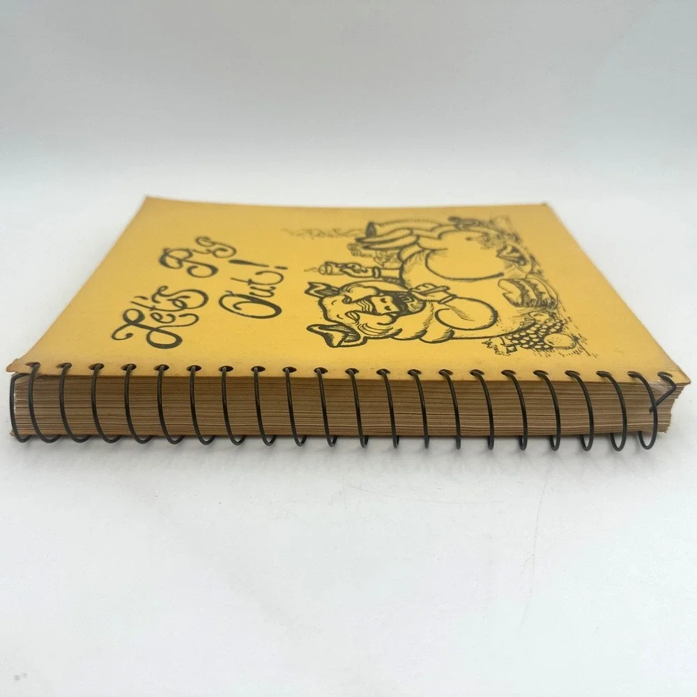 Lets Pig Out Cookbook Louisiana Southern Cajun Recipes Spiral Vintage 1985